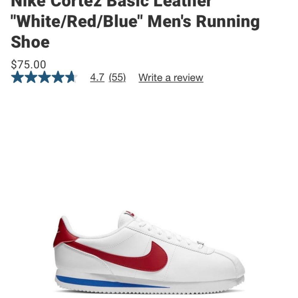 Nike Cortez Mens 7.5 Wmns 9